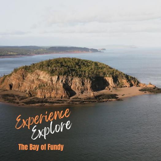 Drone image of the Bay of Fundy,