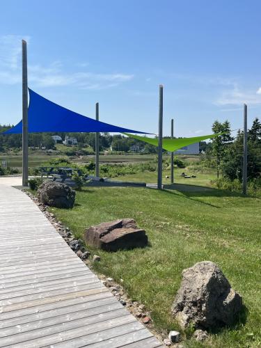 Outside Space at the Fundy Geological Museum.