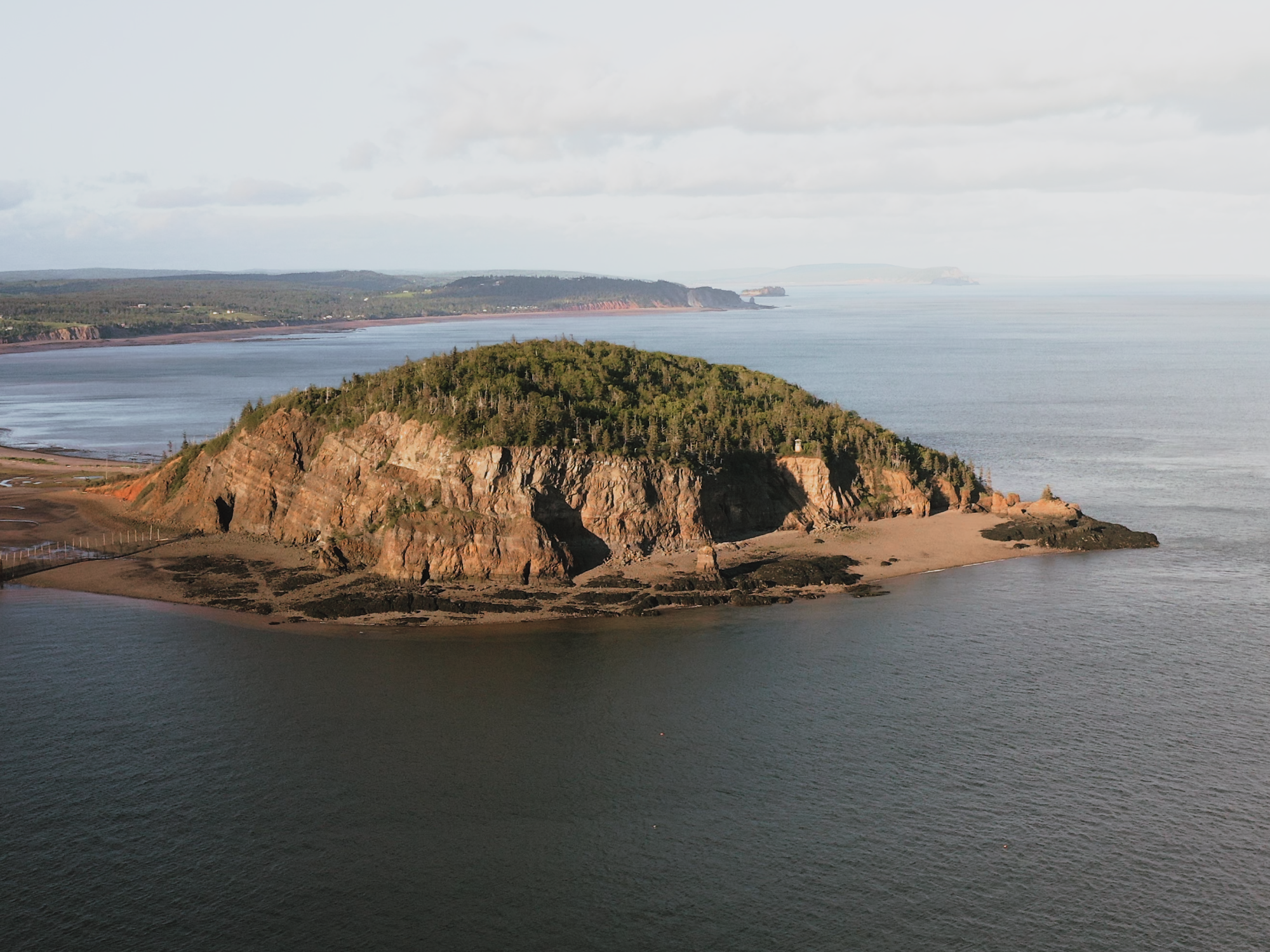 Aerial shot of Wa'so'q Partridge Island