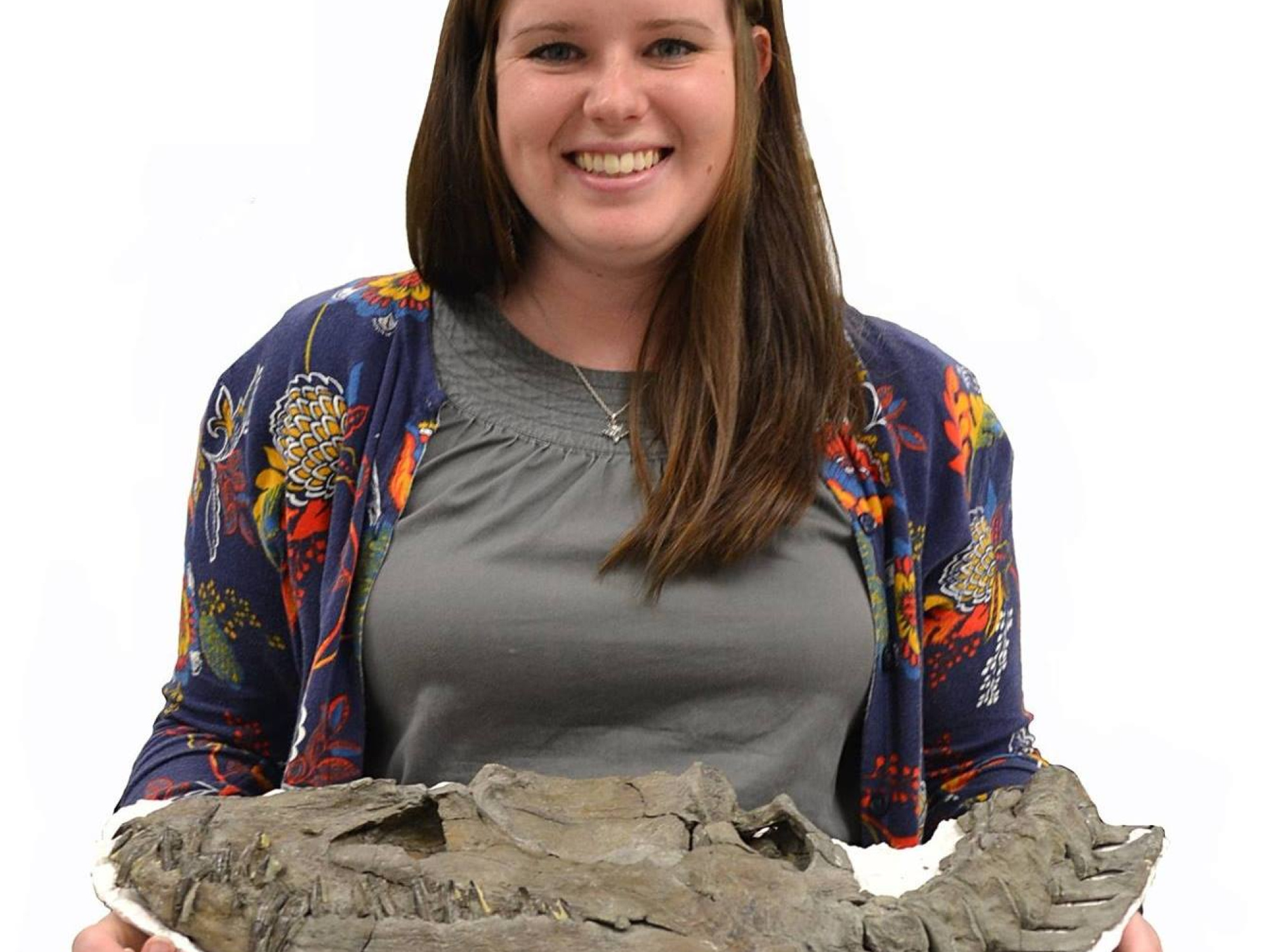 Danielle J. Serratos holding Nakonanectes.