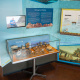 Gallery at the Fundy Geological Museum. Bay of Fundy display.